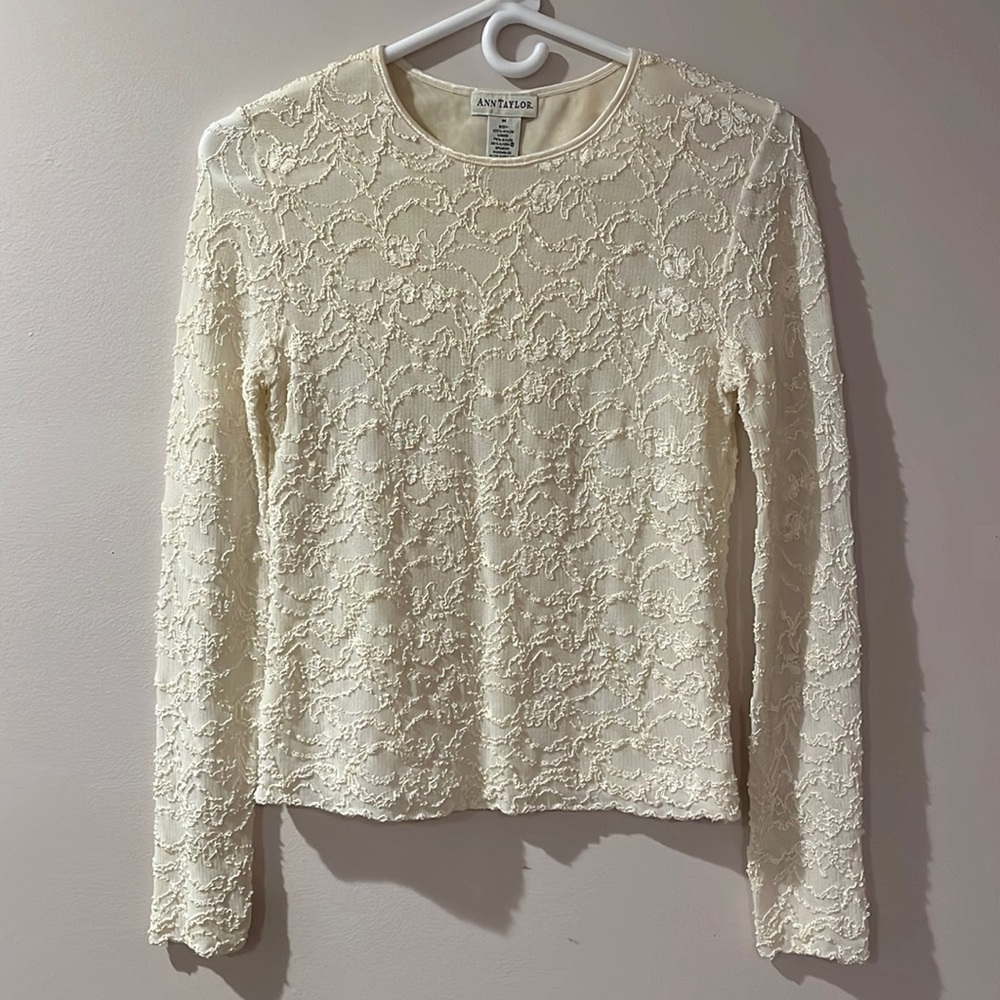 Ann Taylor Lace Blouse
